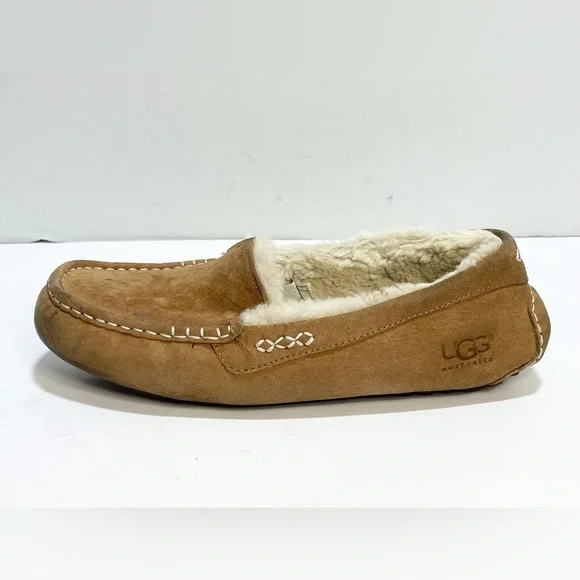 UGG | Shoes | Ugg Ansley Suede Sheepskin Moccasin Chestnut  display picture 1